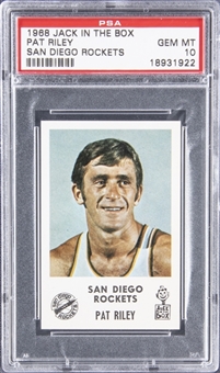 1968-69 Jack in the Box San Diego Rockets Pat Riley Rookie Card - PSA GEM MT 10